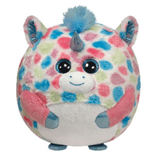 TY Beanie Ballz - FABLE the Dotted Unicorn (Medium Size - 8 inch)