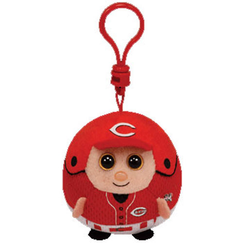 TY MLB Beanie Ballz - CINCINNATI REDS (Plastic Key Clip - 2.5 inch