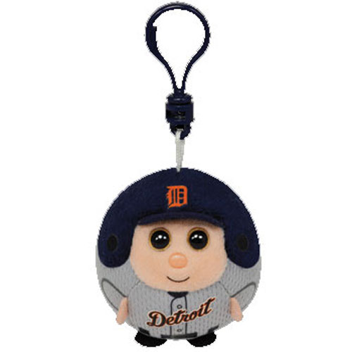 TY MLB Beanie Ballz - DETROIT TIGERS (Plastic Key Clip - 2.5 inch)