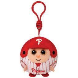 TY MLB Beanie Ballz - PHILADELPHIA PHILLIES (Plastic Key Clip - 2.5 inch)