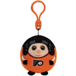 TY NHL Beanie Ballz - PHILADELPHIA FLYERS (Plastic Key Clip - 2.5 inch)