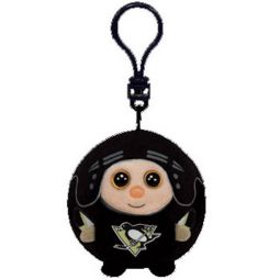 TY NHL Beanie Ballz - PITTSBURGH PENGUINS (Plastic Key Clip - 2.5 inch)