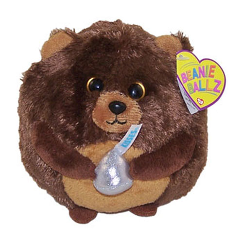TY Beanie Ballz - MORSEL the Brown Bear w/ Hershey Kiss (Regular Size - 5 inch) *Walgreens*