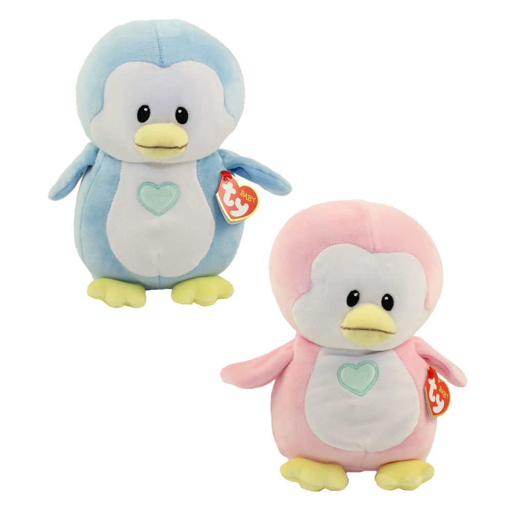 Baby TY - SET of 2 PENGUINS (Twinkles & Penny)(Medium Size - 10 inch)