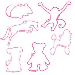 TY Beanie Bandz - Shaped Bands - PINKY PACK Collection ( 12 pack )
