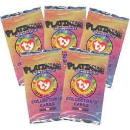 TY Beanie Babies Collectors Cards (BBOC) - Platinum Membership Pack Version 2 (5 PACKS LOT)
