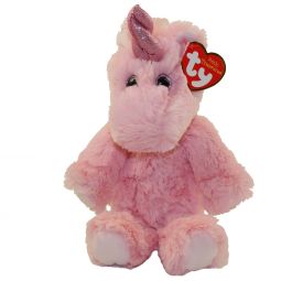 TY Cuddlys - ESTELLE the Pink Unicorn (Regular Size - 8 inch)