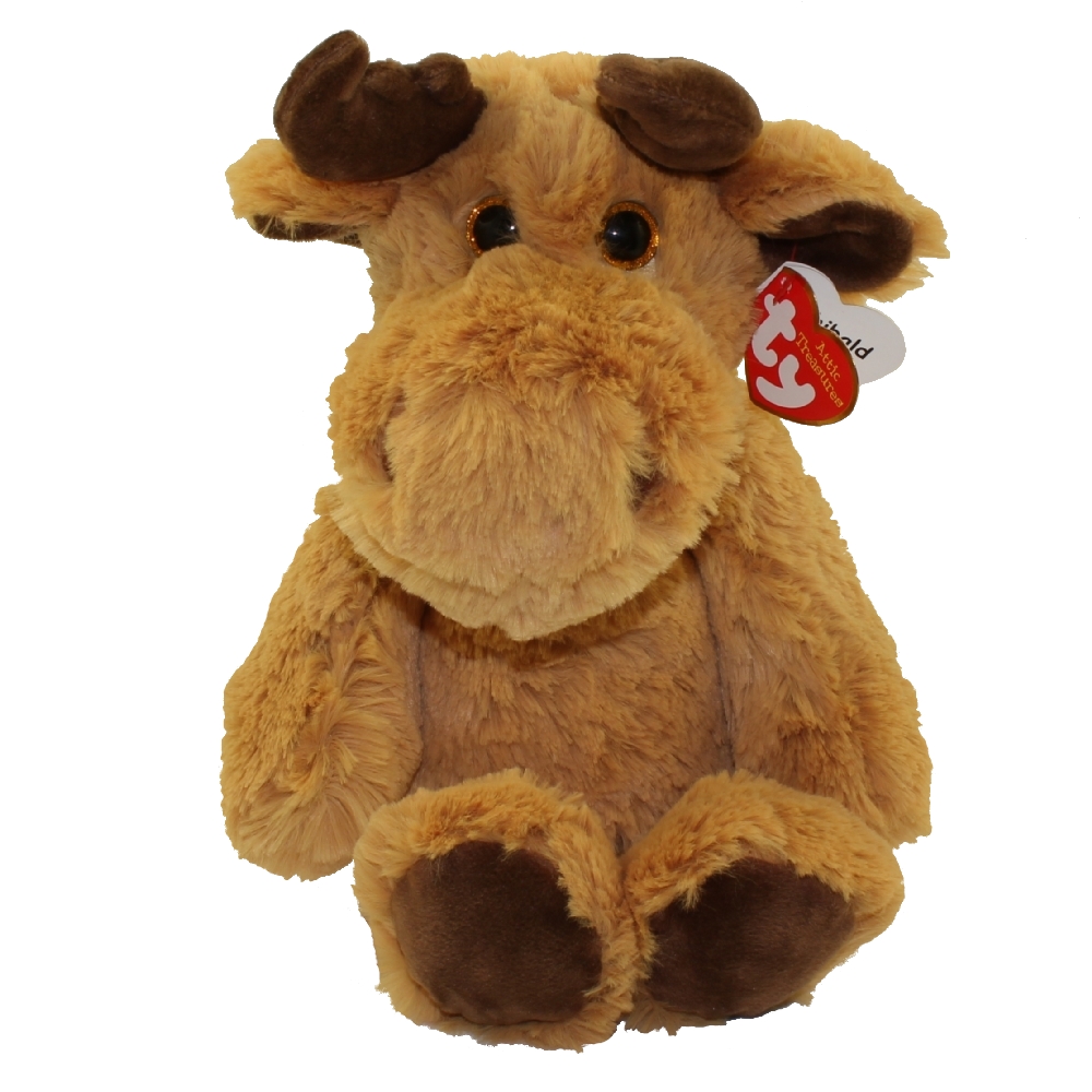 TY Cuddlys - ARCHIBALD the Moose (Medium Size - 12 inch)