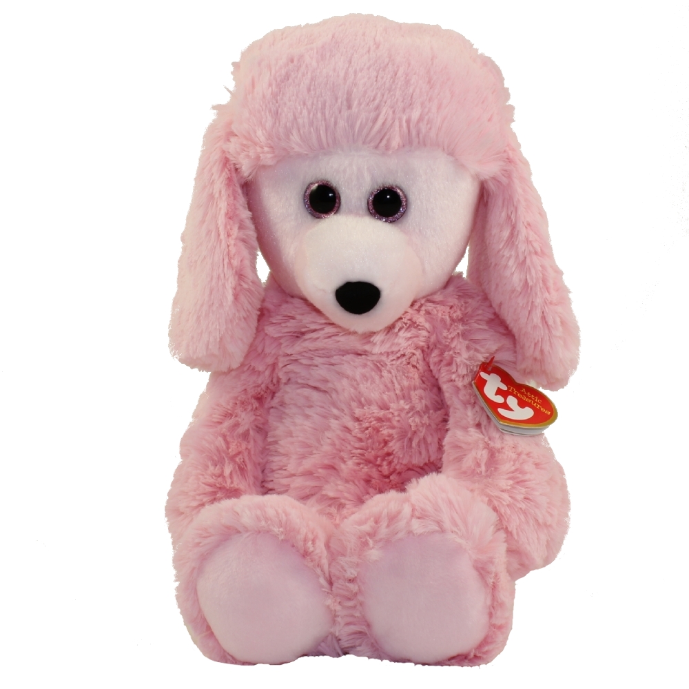 TY Cuddlys - PRICILLA the Pink Poodle (Medium Size - 12 inch)