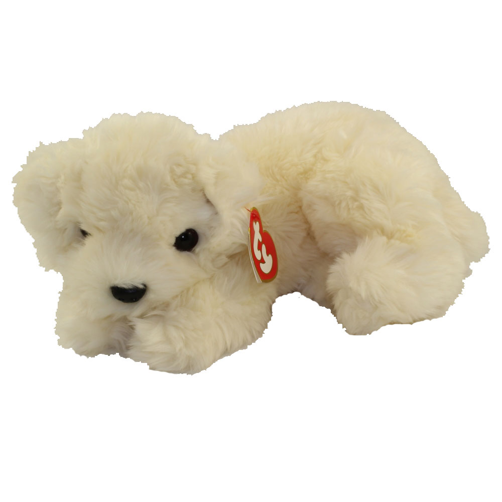 TY Classic Plush - HONEY the Cream White Dog (Large Tag - 20 inch)(Near Mint Tag)