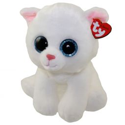 TY Classic Plush - PEARL the White Cat (9.5 inch)