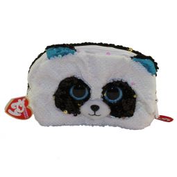 TY Fashion Flippy Sequin Accessory Bag - BAMBOO the Panda Bear (8 inch)
