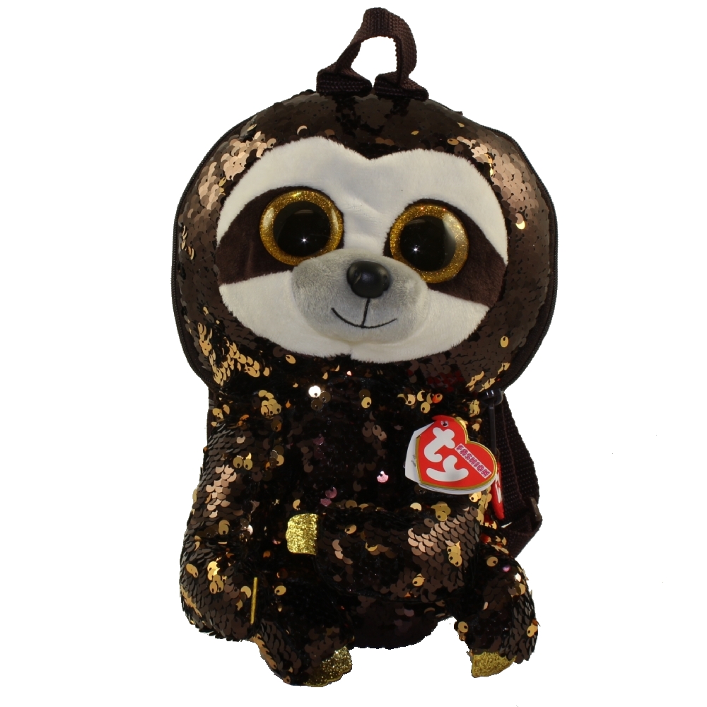 TY Fashion Flippy Sequin Backpack - DANGLER the Sloth (13 inch)
