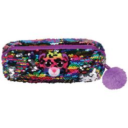 TY Fashion Flippy Sequin Pencil Bag - DOTTY the Leopard (8 inch)
