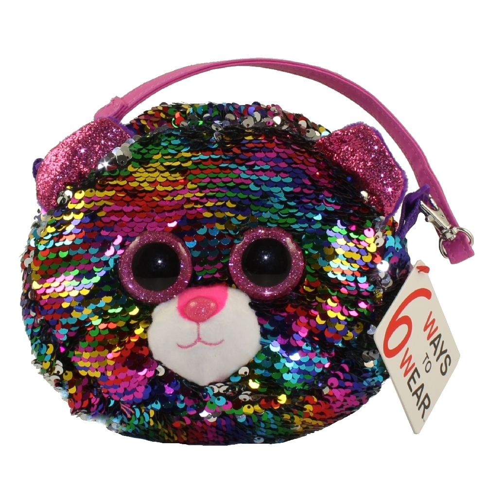 TY Fashion Flippy Sequin Purse - DOTTY the Leopard (8 inch)