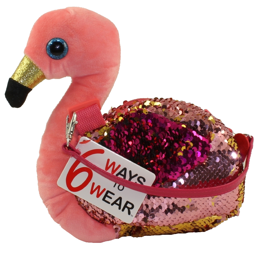 TY Fashion Flippy Sequin Purse - GILDA the Flamingo (8 inch)
