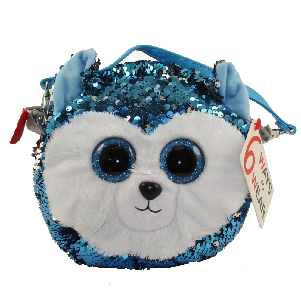 TY Fashion Flippy Sequin Purse - SLUSH the Husky (8 inch)