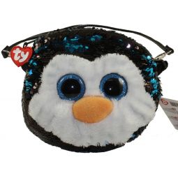 TY Fashion Flippy Sequin Purse - WADDLES the Penguin (8 inch)