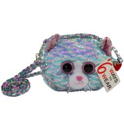 TY Fashion Flippy Sequin Purse - WHIMSY the Cat (8 inch)