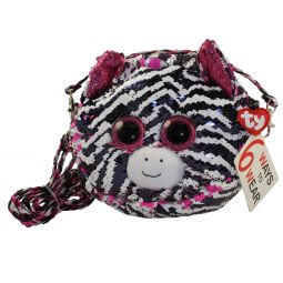 TY Fashion Flippy Sequin Purse - ZOEY the Zebra (8 inch)