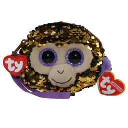 TY Fashion Flippy Sequin Wristlet - COCONUT the Monkey (5 inch)