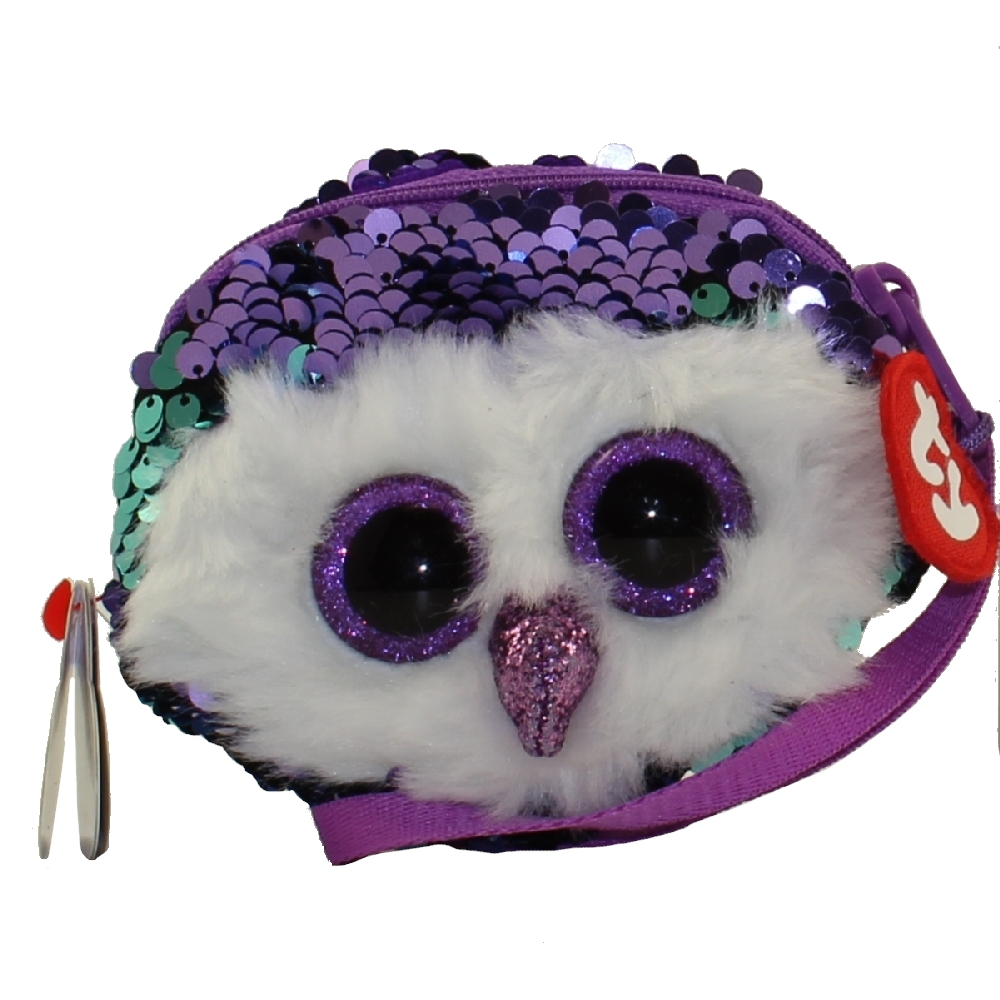 TY Fashion Flippy Sequin Wristlet - MOONLIGHT the Owl (5 inch)