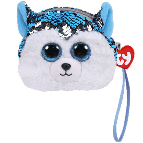 TY Fashion Flippy Sequin Wristlet - SLUSH the Husky (5 inch)