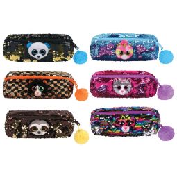 TY Fashion Flippy Sequin Pencil Bags - SET of 6 SPRING 2019 Releases (8 inch)(Pre-order Ships Spring TY Fashion Flippy Sequin Pencil Bags - SET of 6 SPRING 2019 Releases (8 inch)(Pre-order Ships Spring