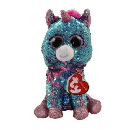 TY Flippables Sequin Plush - CELESTE the Unicorn (Regular Size - 6 inch)