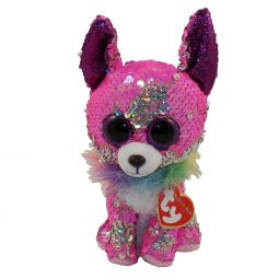 TY Flippables Sequin Plush - CHARMED the Chihuahua Dog (Regular Size - 6 inch)