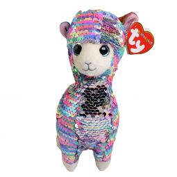 TY Flippables Sequin Plush - LOLA the Rainbow Llama (Regular Size - 6 inch)