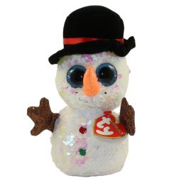 TY Flippables Sequin Plush - MELTY the Snowman (Regular Size - 6 inch)