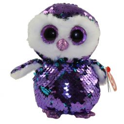 TY Flippables Sequin Plush - MOONLIGHT the Owl (Regular Size - 6 inch)