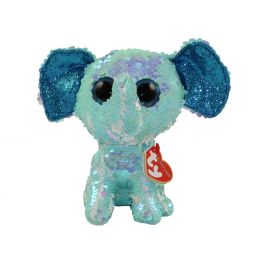 TY Flippables Sequin Plush - STUART the Elephant (Regular Size - 6 inch)