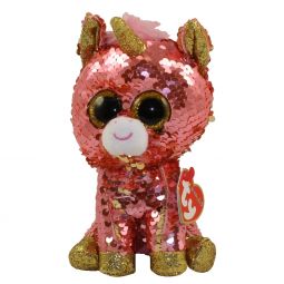 TY Flippables Sequin Plush - SUNSET the Unicorn (Regular Size - 6 inch)