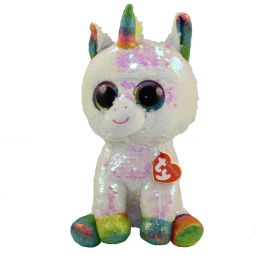 TY Flippables Sequin Plush - PIXY the Unicorn (Medium Size - 10 inch)