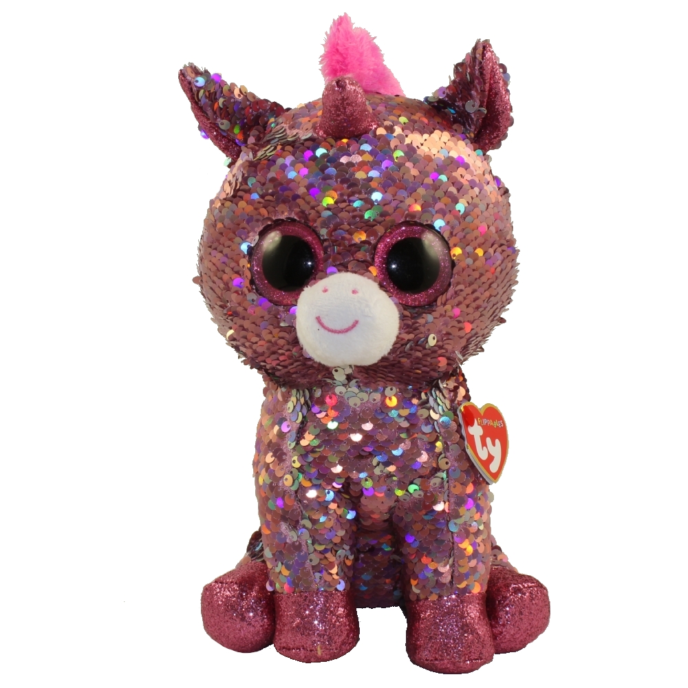 TY Flippables Sequin Plush - SPARKLE the Unicorn (Medium Size - 10 inch)