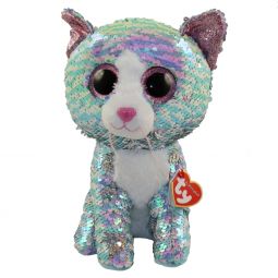 TY Flippables Sequin Plush - WHIMSY the Cat (Medium Size - 10 inch)