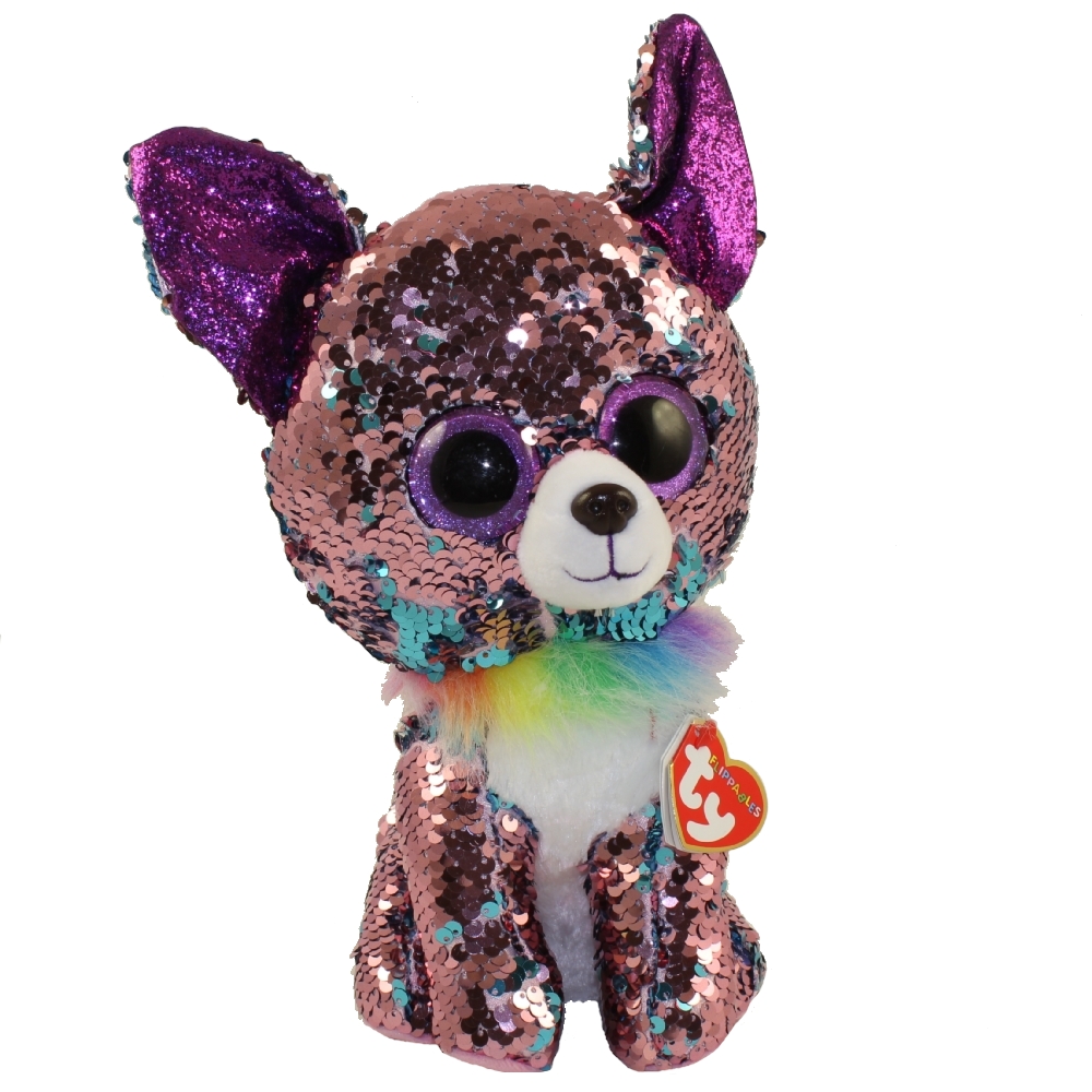 Peluche à sequins Yappy le Chihuahua 15 cm TY36268 Flippables Ty