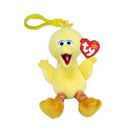 TY Sesame Street Beanie Baby Clip - BIG BIRD (Plastic Key Clip - 4 inch)[Pre-order Ships 2026]