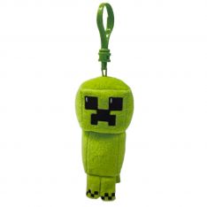 TY Minecraft Beanie Baby Clip - CREEPER (Plastic Key Clip - 4 inch)