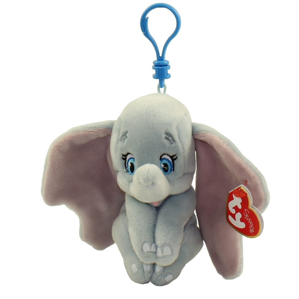 TY Beanie Baby - DUMBO the Elephant (Disney) (Plastic Key Clip - 3.5 inch)