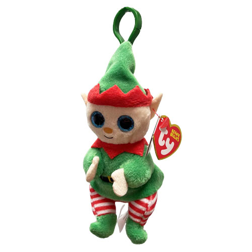 TY Beanie Bellies - ELFONZO the Christmas Elf (Key Clip - 5 inch)