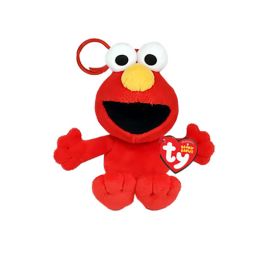 TY Sesame Street Beanie Baby Clip - ELMO (Plastic Key Clip - 4 inch)[Pre-order Ships 2026]