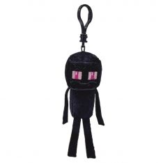 TY Minecraft Beanie Baby Clip - ENDERMAN (Plastic Key Clip - 4 inch)