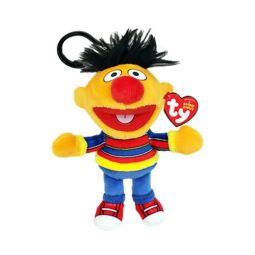 TY Sesame Street Beanie Baby Clip - ERNIE (Plastic Key Clip - 4 inch)[Pre-order Ships 2026]
