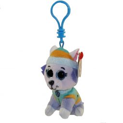 TY Beanie Baby - EVEREST ( Paw Patrol - Plastic Key Clip ) (4 inch)