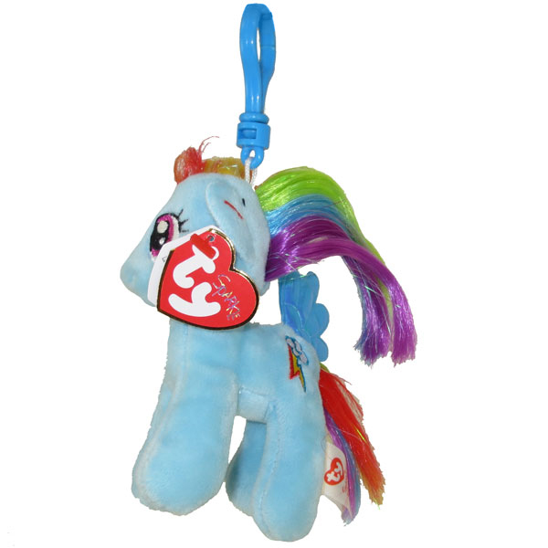 TY Beanie Baby - RAINBOW DASH with Glitter Hairs (My 