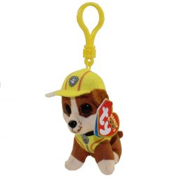 TY Beanie Baby - RUBBLE ( Paw Patrol - Plastic Key Clip ) (4 inch)