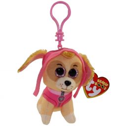 TY Beanie Baby - SKYE ( Paw Patrol - Plastic Key Clip ) (4 inch)